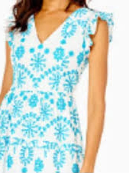 Lillyanne Eyelet Midi Dress Nwt